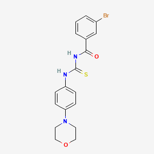 3-bromo-N-{[4-(morpholin-4-yl)phenyl]carbamothioyl}benzamide