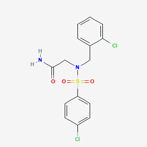 N~2~-(2-chlorobenzyl)-N~2~-[(4-chlorophenyl)sulfonyl]glycinamide