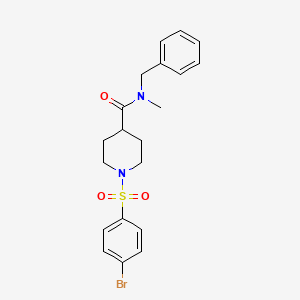 N-benzyl-1-[(4-bromophenyl)sulfonyl]-N-methyl-4-piperidinecarboxamide