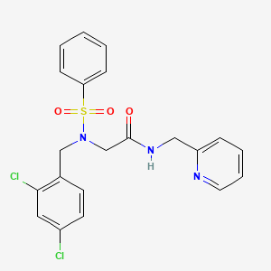 N~2~-(2,4-dichlorobenzyl)-N~2~-(phenylsulfonyl)-N~1~-(2-pyridinylmethyl)glycinamide