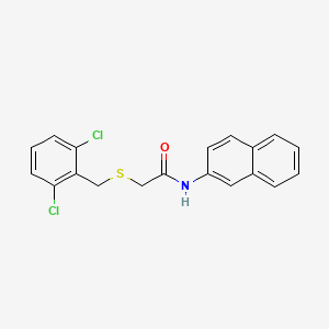 molecular formula C19H15Cl2NOS B3614261 2-[(2,6-dichlorobenzyl)thio]-N-2-naphthylacetamide 