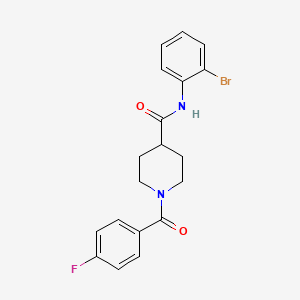 N-(2-bromophenyl)-1-(4-fluorobenzoyl)-4-piperidinecarboxamide