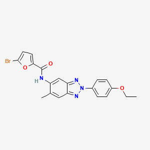 5-bromo-N-[2-(4-ethoxyphenyl)-6-methyl-2H-1,2,3-benzotriazol-5-yl]-2-furamide