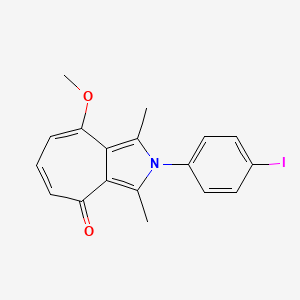 2-(4-iodophenyl)-8-methoxy-1,3-dimethylcyclohepta[c]pyrrol-4(2H)-one