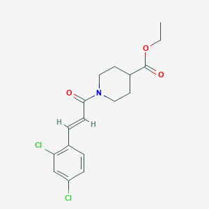 ethyl 1-[3-(2,4-dichlorophenyl)acryloyl]-4-piperidinecarboxylate