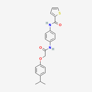 N-(4-{[2-(4-isopropylphenoxy)acetyl]amino}phenyl)-2-thiophenecarboxamide