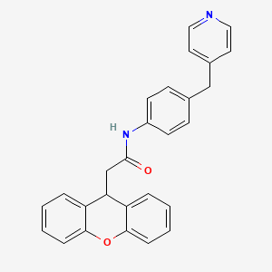 N-[4-(4-pyridinylmethyl)phenyl]-2-(9H-xanthen-9-yl)acetamide