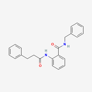 molecular formula C23H22N2O2 B3614405 N-benzyl-2-[(3-phenylpropanoyl)amino]benzamide 