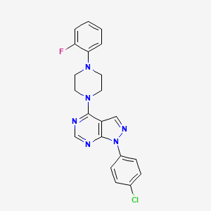 1-(4-chlorophenyl)-4-[4-(2-fluorophenyl)piperazin-1-yl]-1H-pyrazolo[3,4-d]pyrimidine