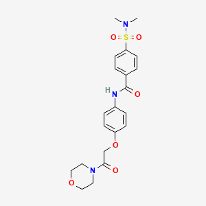 4-(dimethylsulfamoyl)-N-{4-[2-(morpholin-4-yl)-2-oxoethoxy]phenyl}benzamide