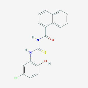 N-{[(5-chloro-2-hydroxyphenyl)amino]carbonothioyl}-1-naphthamide