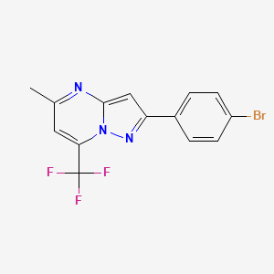 2-(4-bromophenyl)-5-methyl-7-(trifluoromethyl)pyrazolo[1,5-a]pyrimidine