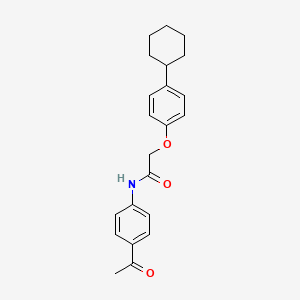 N-(4-acetylphenyl)-2-(4-cyclohexylphenoxy)acetamide