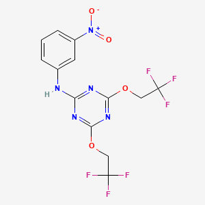 N-[4,6-BIS(2,2,2-TRIFLUOROETHOXY)-1,3,5-TRIAZIN-2-YL]-N-(3-NITROPHENYL)AMINE