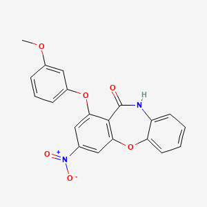 1-(3-methoxyphenoxy)-3-nitrodibenzo[b,f][1,4]oxazepin-11(10H)-one