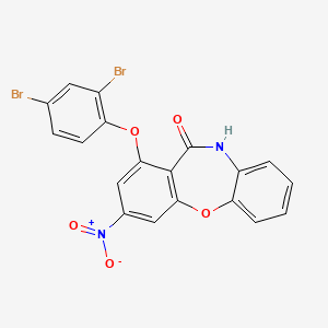 1-(2,4-dibromophenoxy)-3-nitrodibenzo[b,f][1,4]oxazepin-11(10H)-one