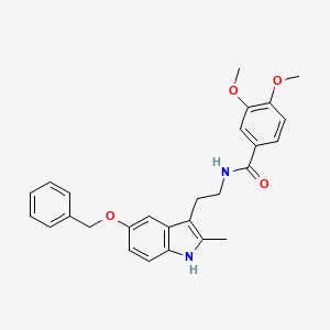 N-{2-[5-(benzyloxy)-2-methyl-1H-indol-3-yl]ethyl}-3,4-dimethoxybenzamide