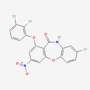 8-chloro-1-(2,3-dichlorophenoxy)-3-nitrodibenzo[b,f][1,4]oxazepin-11(10H)-one