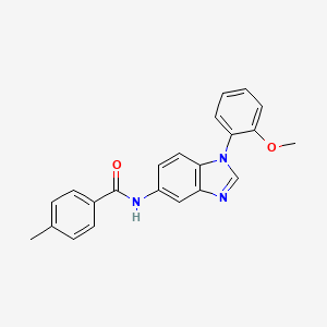 N-[1-(2-METHOXYPHENYL)-1H-1,3-BENZODIAZOL-5-YL]-4-METHYLBENZAMIDE