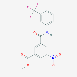 Methyl 3-nitro-5-{[3-(trifluoromethyl)phenyl]carbamoyl}benzoate