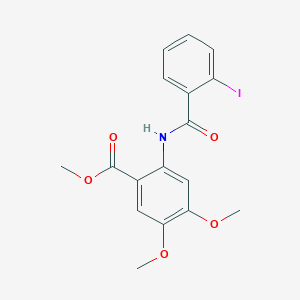 methyl 2-[(2-iodobenzoyl)amino]-4,5-dimethoxybenzoate