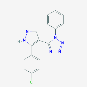 5-[5-(4-chlorophenyl)-1H-pyrazol-4-yl]-1-phenyl-1H-tetraazole