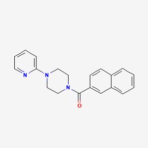 molecular formula C20H19N3O B3614759 Naphthalen-2-yl-(4-pyridin-2-ylpiperazin-1-yl)methanone 