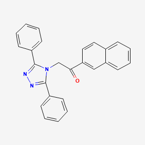 2-(3,5-diphenyl-4H-1,2,4-triazol-4-yl)-1-(2-naphthyl)ethanone