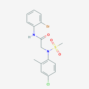 N~1~-(2-bromophenyl)-N~2~-(4-chloro-2-methylphenyl)-N~2~-(methylsulfonyl)glycinamide