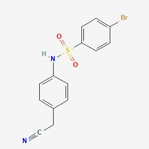 4-bromo-N-[4-(cyanomethyl)phenyl]benzenesulfonamide