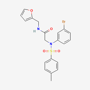 N~2~-(3-bromophenyl)-N~1~-(2-furylmethyl)-N~2~-[(4-methylphenyl)sulfonyl]glycinamide