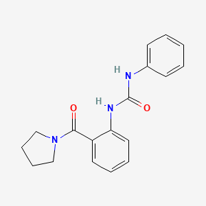 1-phenyl-3-[2-(pyrrolidine-1-carbonyl)phenyl]urea