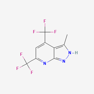 3-methyl-4,6-bis(trifluoromethyl)-1H-pyrazolo[3,4-b]pyridine