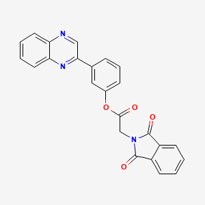 3-(2-quinoxalinyl)phenyl (1,3-dioxo-1,3-dihydro-2H-isoindol-2-yl)acetate