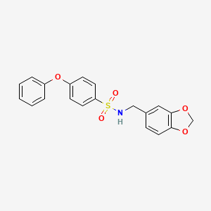 N-(1,3-benzodioxol-5-ylmethyl)-4-phenoxybenzenesulfonamide