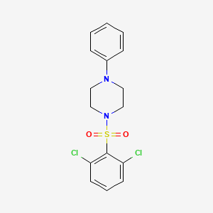 1-[(2,6-dichlorophenyl)sulfonyl]-4-phenylpiperazine