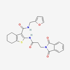 2-{[3-(1,3-dioxo-1,3-dihydro-2H-isoindol-2-yl)propanoyl]amino}-N-(2-furylmethyl)-4,5,6,7-tetrahydro-1-benzothiophene-3-carboxamide