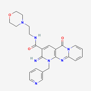 2-imino-N-[2-(4-morpholinyl)ethyl]-5-oxo-1-(3-pyridinylmethyl)-1,5-dihydro-2H-dipyrido[1,2-a:2',3'-d]pyrimidine-3-carboxamide