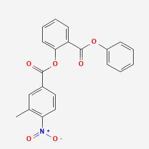 2-(phenoxycarbonyl)phenyl 3-methyl-4-nitrobenzoate