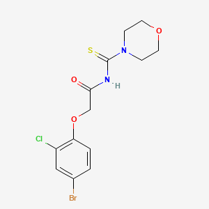 2-(4-bromo-2-chlorophenoxy)-N-(4-morpholinylcarbonothioyl)acetamide