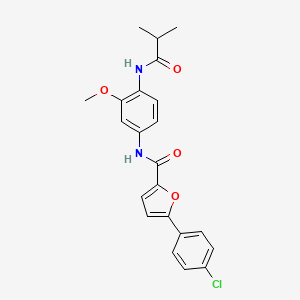 5-(4-chlorophenyl)-N-[4-(isobutyrylamino)-3-methoxyphenyl]-2-furamide