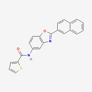 N-[2-(2-naphthyl)-1,3-benzoxazol-5-yl]-2-thiophenecarboxamide