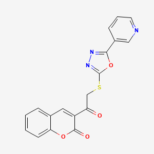 3-({[5-(3-pyridinyl)-1,3,4-oxadiazol-2-yl]thio}acetyl)-2H-chromen-2-one