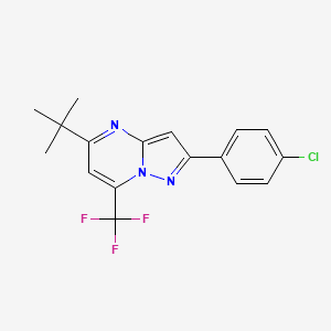 5-tert-butyl-2-(4-chlorophenyl)-7-(trifluoromethyl)pyrazolo[1,5-a]pyrimidine