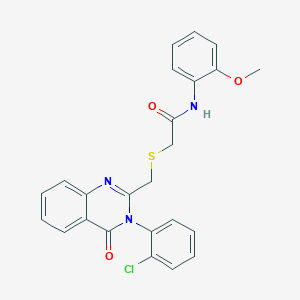 2-({[3-(2-chlorophenyl)-4-oxo-3,4-dihydro-2-quinazolinyl]methyl}thio)-N-(2-methoxyphenyl)acetamide