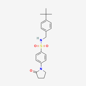 N-(4-tert-butylbenzyl)-4-(2-oxo-1-pyrrolidinyl)benzenesulfonamide