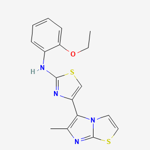 N-(2-ethoxyphenyl)-4-(6-methylimidazo[2,1-b][1,3]thiazol-5-yl)-1,3-thiazol-2-amine