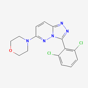 3-(2,6-dichlorophenyl)-6-(4-morpholinyl)[1,2,4]triazolo[4,3-b]pyridazine