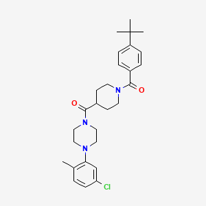 1-{[1-(4-tert-butylbenzoyl)-4-piperidinyl]carbonyl}-4-(5-chloro-2-methylphenyl)piperazine