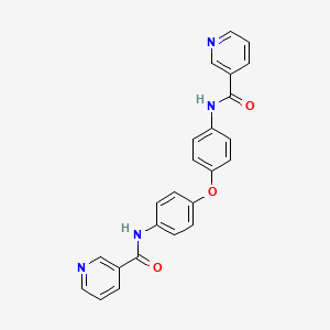 molecular formula C24H18N4O3 B3615274 N,N'-(oxydi-4,1-phenylene)dinicotinamide 